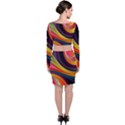 Abstract Colorful Background Wavy Top and Skirt Sets View2