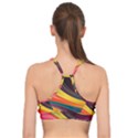 Abstract Colorful Background Wavy Basic Training Sports Bra View2