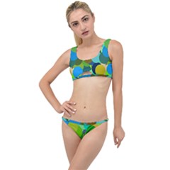 Green Aqua Teal Abstract Circles The Little Details Bikini Set