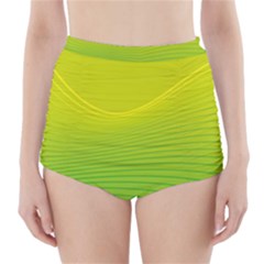 Background Color Fresh Beautiful High-waisted Bikini Bottoms by Simbadda