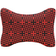 Abstract Background Red Black Seat Head Rest Cushion