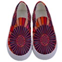 Color Background Structure Lines Kids  Canvas Slip Ons View1