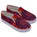 Color Background Structure Lines Kids  Canvas Slip Ons View3