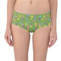 Balloon Grass Party Green Purple Mid-Waist Bikini Bottoms View1