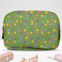 Balloon Grass Party Green Purple Make Up Pouch (small)