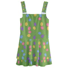 Balloon Grass Party Green Purple Kids  Layered Skirt Swimsuit