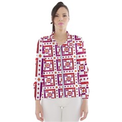 Background Abstract Square Windbreaker (women) by Simbadda