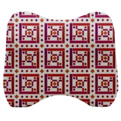 Background Abstract Square Velour Head Support Cushion