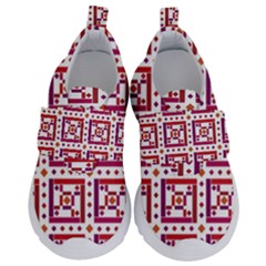 Background Abstract Square Velcro Strap Shoes by Simbadda