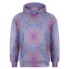 Pattern Pink Hexagon Flower Design Men s Overhead Hoodie