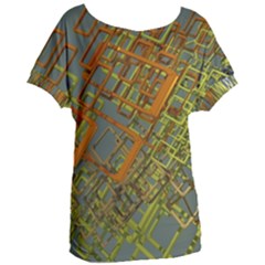 Art 3d Windows Modeling Dimension Women s Oversized Tee by Simbadda