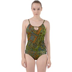 Art 3d Windows Modeling Dimension Cut Out Top Tankini Set by Simbadda