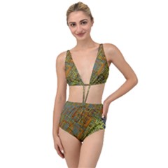 Art 3d Windows Modeling Dimension Tied Up Two Piece Swimsuit