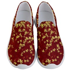 Background Design Leaves Pattern Men s Lightweight Slip Ons by Simbadda