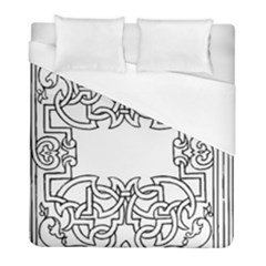 Grolier Antique Scroll Fruit Duvet Cover (full/ Double Size) by Simbadda