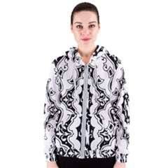 Holbein Floriated Antique Scroll Women s Zipper Hoodie by Simbadda