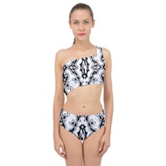 Holbein Floriated Antique Scroll Spliced Up Two Piece Swimsuit