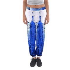 Skyline Skyscraper Abstract Points Women s Jogger Sweatpants by Simbadda