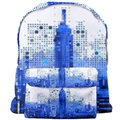 Skyline Skyscraper Abstract Points Giant Full Print Backpack by Simbadda