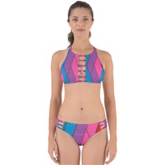 Abstract Background Colorful Strips Perfectly Cut Out Bikini Set by Simbadda