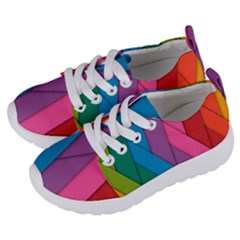 Abstract Background Colorful Strips Kids  Lightweight Sports Shoes by Simbadda