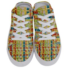 Woven Pattern Background Yellow Half Slippers by Simbadda