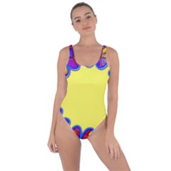 Embroidery Dab Color Spray Bring Sexy Back Swimsuit by Simbadda