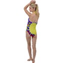 Embroidery Dab Color Spray Go with the Flow One Piece Swimsuit View2