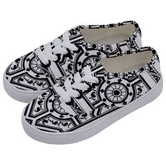 Monastic Antique Scroll Fruit Kids  Classic Low Top Sneakers by Simbadda