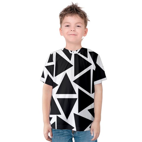 Black Triangle Kids  Cotton Tee by Simbadda