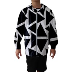 Black Triangle Hooded Windbreaker (kids) by Simbadda