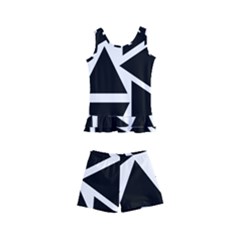 Black Triangle Kid s Boyleg Swimsuit