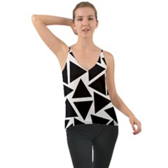 Black Triangle Chiffon Cami