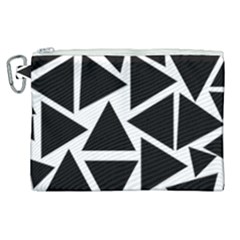 Black Triangle Canvas Cosmetic Bag (xl)