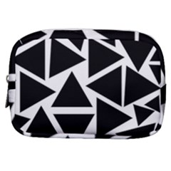 Black Triangle Make Up Pouch (small)