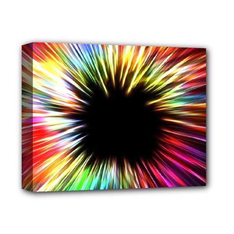 Color Background Structure Lines Deluxe Canvas 14  X 11  (stretched) by Simbadda