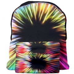 Color Background Structure Lines Giant Full Print Backpack