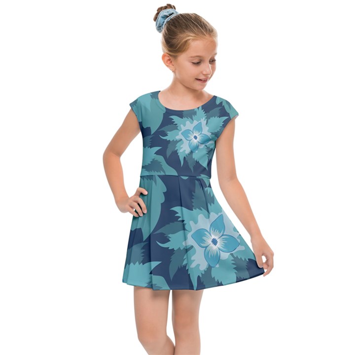 Graphic Design Wallpaper Abstract Kids Cap Sleeve Dress