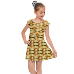 Background Abstract Background Kids Cap Sleeve Dress by Simbadda