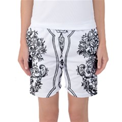 Floriated Antique Scroll Fruit Women s Basketball Shorts by Simbadda