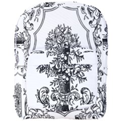 Floriated Antique Scroll Fruit Full Print Backpack by Simbadda