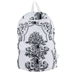 Floriated Antique Scroll Fruit Foldable Lightweight Backpack by Simbadda