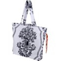 Floriated Antique Scroll Fruit Drawstring Tote Bag View1