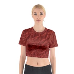 Crumpled Paper Cotton Crop Top by Simbadda