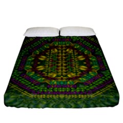 Butterfly Flower Jungle And Full Of Leaves Everywhere Fitted Sheet (california King Size) by pepitasart