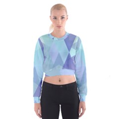 Triangles 3 Cropped Sweatshirt by JMMMedia