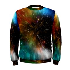 Universe Galaxy Sun Star Movement Men s Sweatshirt by Simbadda