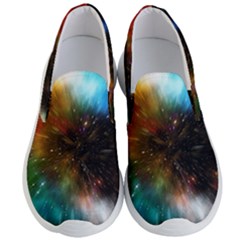 Universe Galaxy Sun Star Movement Men s Lightweight Slip Ons by Simbadda