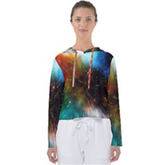 Universe Galaxy Sun Star Movement Women s Slouchy Sweat by Simbadda