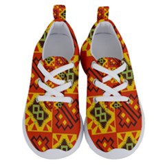 Squares And Other Shapes Pattern                                              Kid s Lightweight Running Shoes by LalyLauraFLM